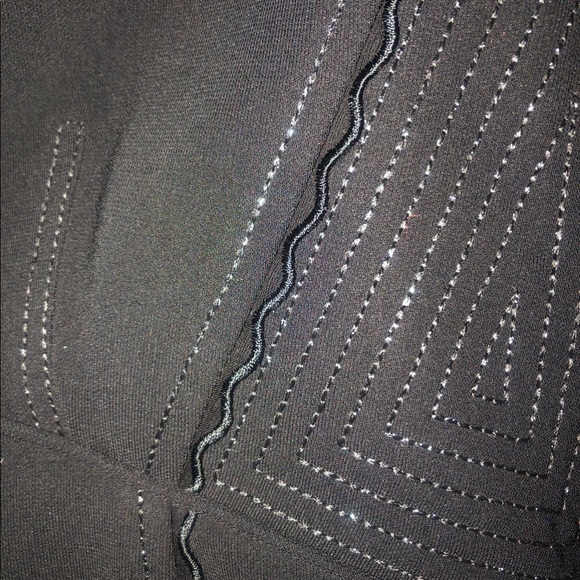 COACH Black mini dress Classic/Timeless (authentic) Lattice Trim - Picture 10 of 16